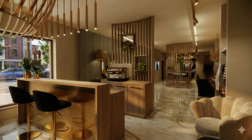 HotelChique, Maarten, Kurver, Interieurarchitect, SalonInterieur, SketchUp, CtrlDesign